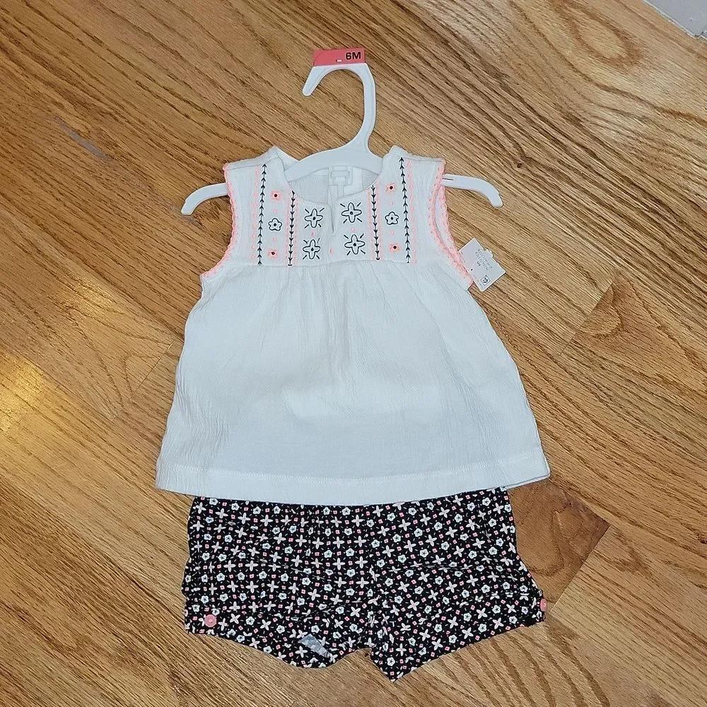 Carter's Just One You Two Piece Outfit Girls Size 6 Months
